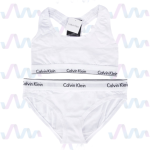 Calvin Klein Slip mit BH Damen Weiss