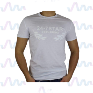 dsquared2 T-Shirt Herren Weiss Rundhalsausschnitt