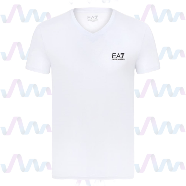 Emporio Armani T-Shirt Herren Weiss V-Ausschnitt