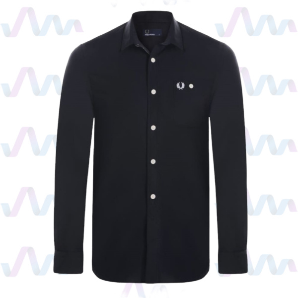 Fred Perry Hemd Herren Schwarz