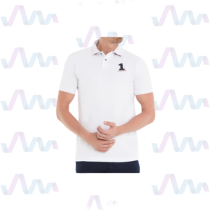 Hackett London Poloshirt Herren Weiss Navy
