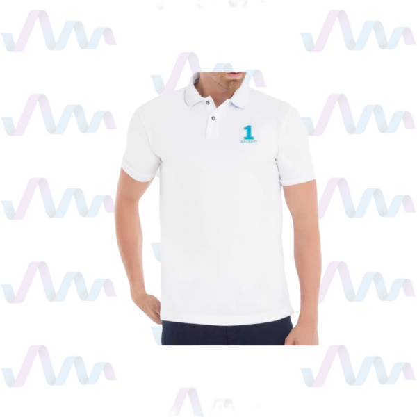 Hackett London Poloshirt Herren Weiss Turkis
