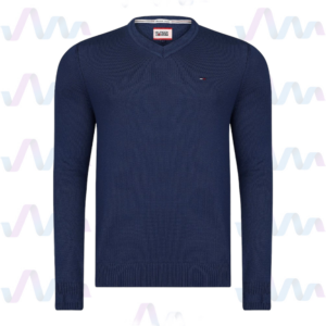 Hilfiger Denim Pullover Herren Navy V-Ausschnitt