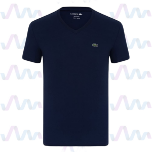 Lacoste T-Shirt Herren Navy V-Ausschnitt