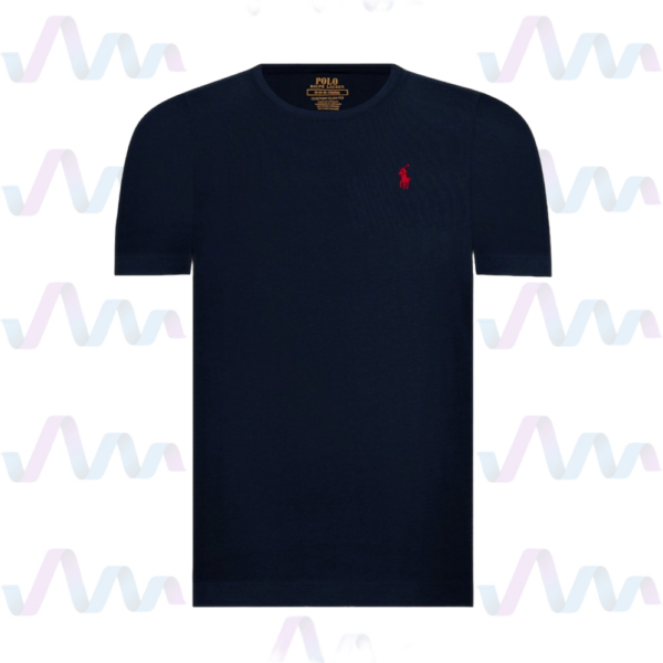 Ralph Lauren T-Shirt Herren Navy Rot Rundhalsausschnitt