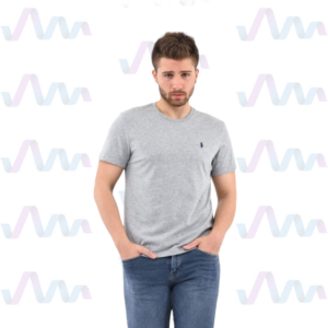 Ralph Lauren T-Shirt Herren Grau Rundhalsausschnitt