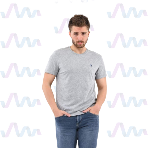 Ralph Lauren T-Shirt Herren Grau Rundhalsausschnitt