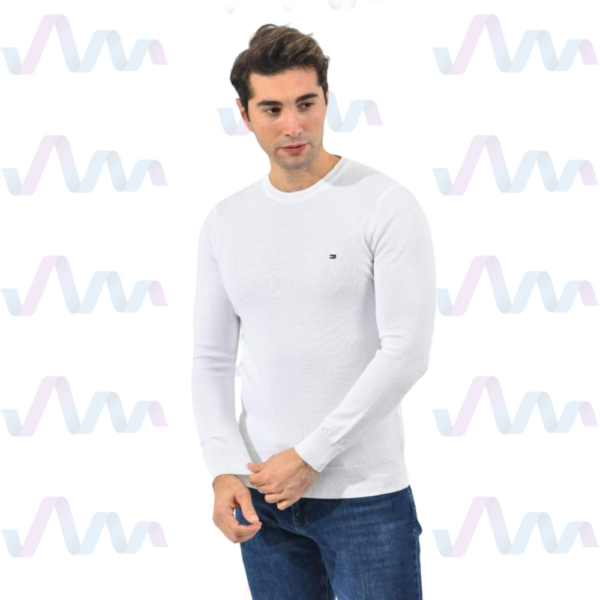 Tommy Hilfiger Pullover Herren Weiss Rundhalsausschnitt