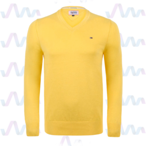 Tommy Hilfiger Pullover Herren Gelb V-Ausschnitt