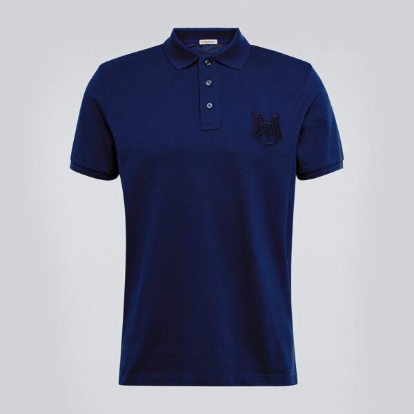 Moncler Poloshirt Herren M Logo Navy